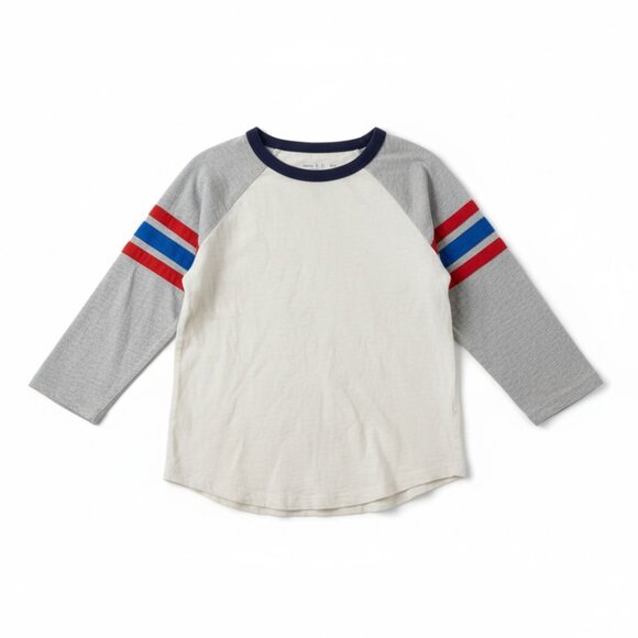 Mini Boden Boys Baseball Tee Raglan T-Shirt Size 9 - Picture 1 of 5